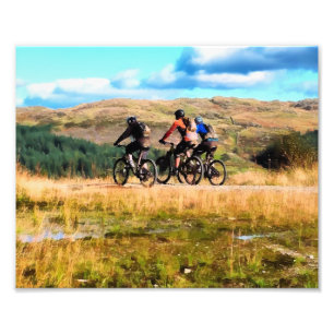 MOUNTAIN BIKING FOTOTRYCK