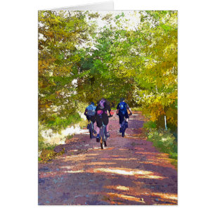 MOUNTAIN BIKING HÄLSNING CARD HÄLSNINGSKORT