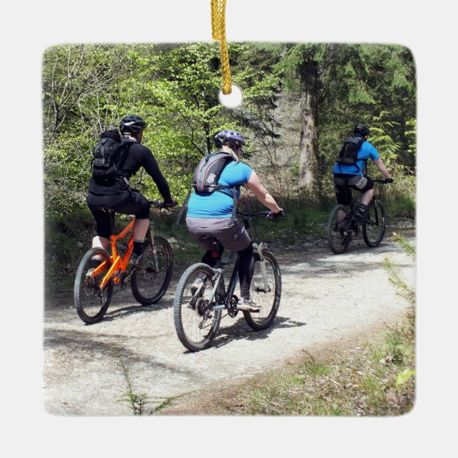 MOUNTAIN BIKING JULGRANSPRYDNAD KERAMIK (Framsida)