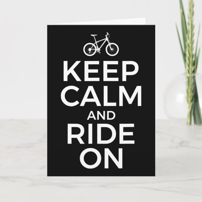 Mountain Biking, Mountain Biker, Keep Calm And Rid Kort (Framsida)