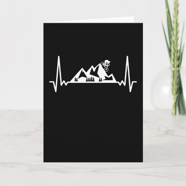 Mountain Biking MTB Bike Gift-pulsslag Kort (Framsida)