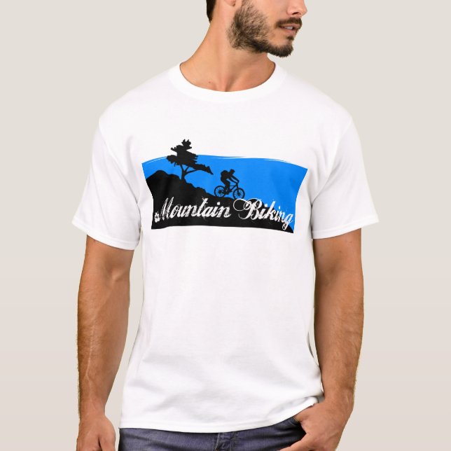Mountain Biking MTB T-Shirt (Framsida)