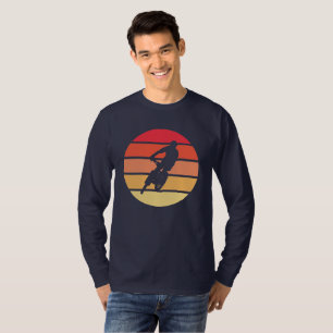 Mountain Biking on Retro Sunset Rand kläder T Shirt