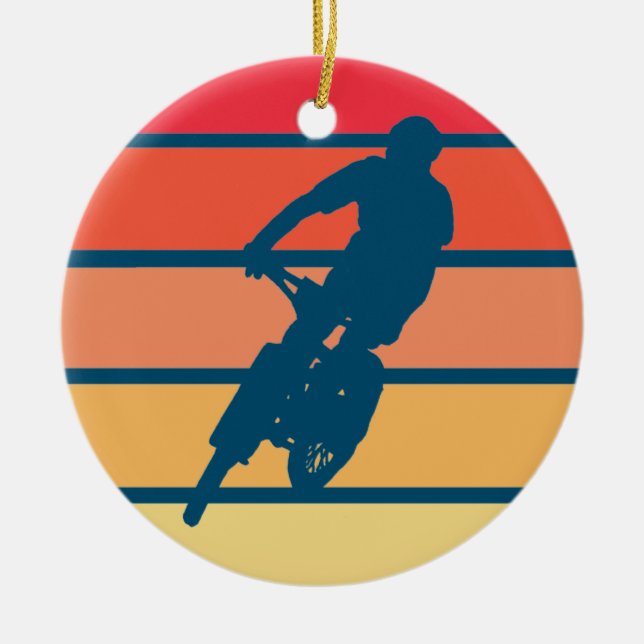 Mountain Biking på Sunset Rand ornament (Framsidan)