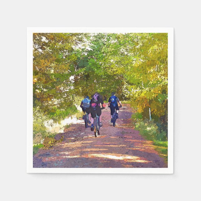 MOUNTAIN BIKING PAPPERSSERVETT (Framsidan)