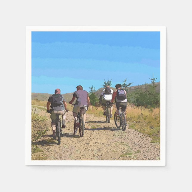 MOUNTAIN BIKING PAPPERSSERVETT (Framsidan)