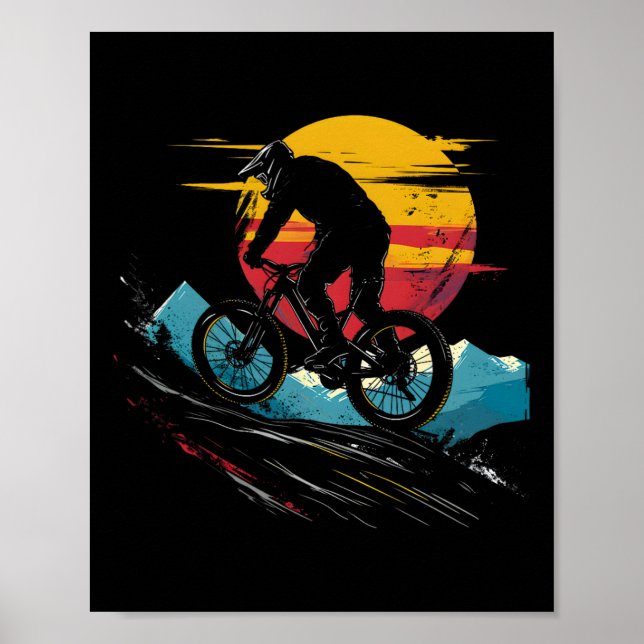 Mountain Biking Portrait Outdoor Sports _1  Poster (Framsidan)