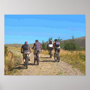 MOUNTAIN BIKING POSTER