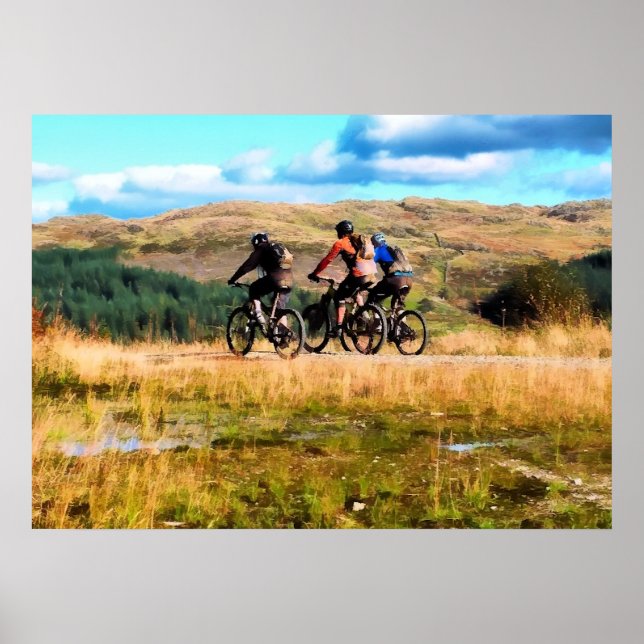 MOUNTAIN BIKING POSTER (Framsidan)