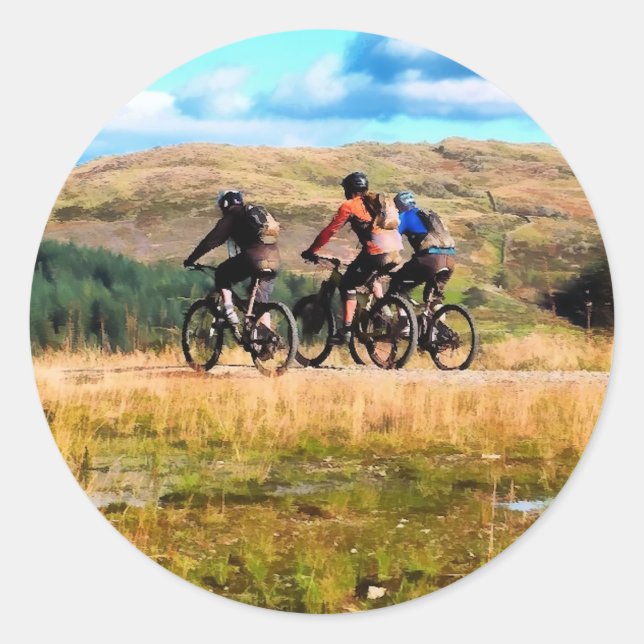 MOUNTAIN BIKING RUNT KLISTERMÄRKE (Framsida)
