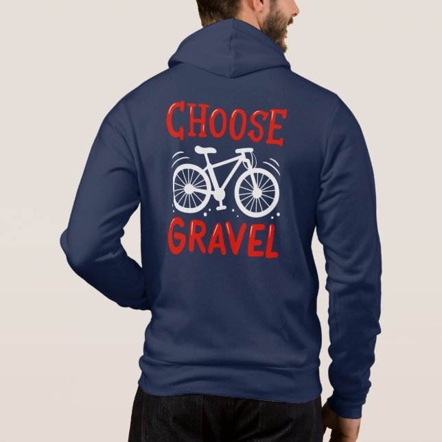 Mountain Biking Välj Gravel Cycling Gag T Shirt (Baksida)