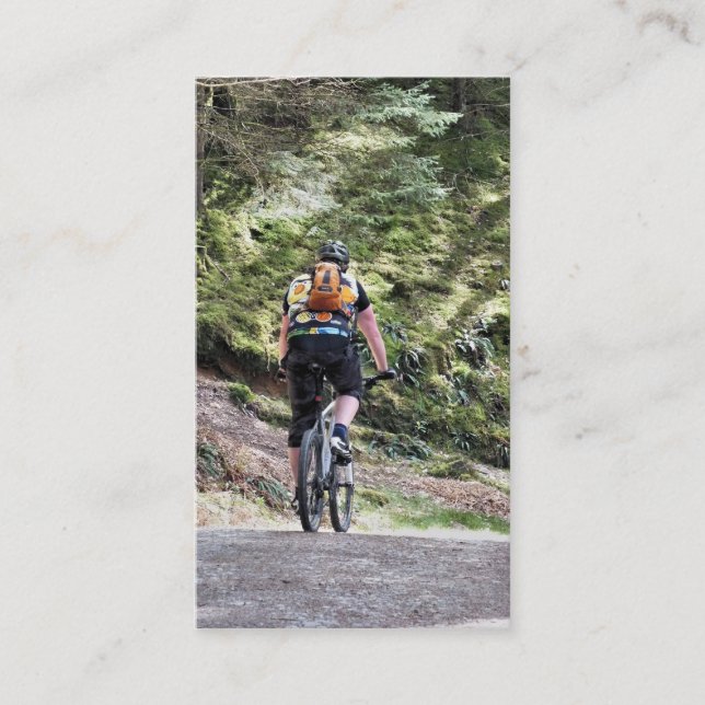 MOUNTAIN BIKING VISITKORT (Framsida)