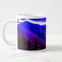 Mountain Blue Majesty Abstrakt Coffee Kopp
