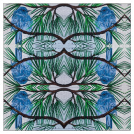 Mountain Bluebird Fabric Tyg