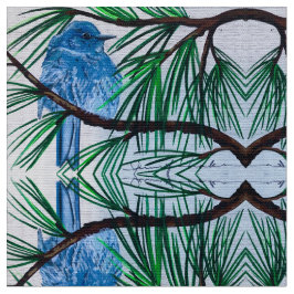 Mountain Bluebird Fabric Tyg