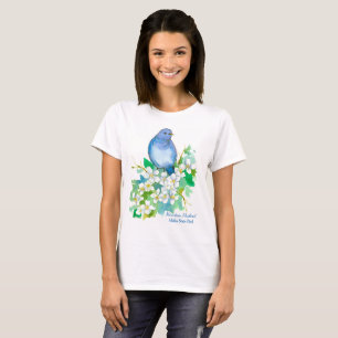 Mountain Bluebird Idaho State Bird Tee Shirt