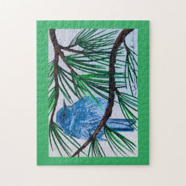 Mountain Bluebird Puzzle Pussel