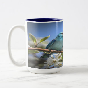 Mountain Bluebird Två-Tonad Mugg