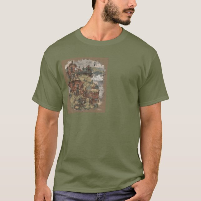 Mountain Cabin Äventyr T-Shirt (Framsida)