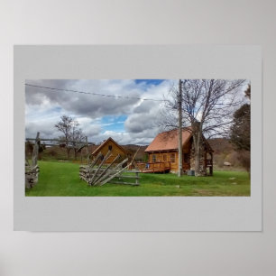 Mountain Cabin Poster
