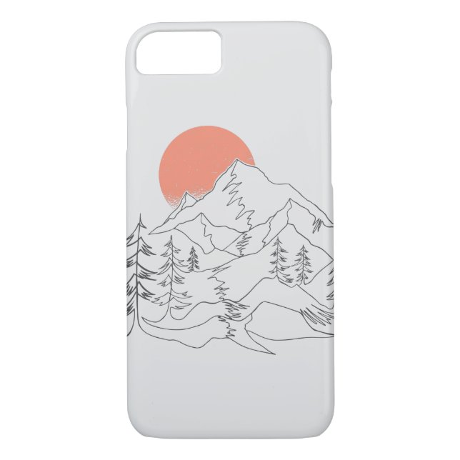 Mountain Camping iphone case Case-Mate iPhone Skal (Baksida)