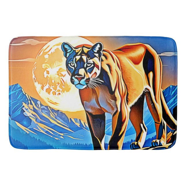 Mountain Cougar: Sunset Majesty Badrumsmatta (Framsidan)