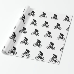 Mountain Cycle silhouette - Välj bakgrund färg Presentpapper