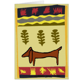 Mountain Dachshund Hälsningskort