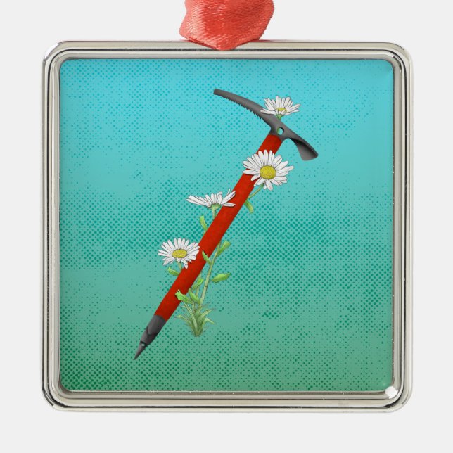 Mountain Daisy Ice Ax Julgransprydnad Metall (Framsidan)