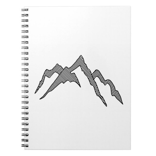 Mountain Doodle Anteckningsbok (Framsidan)