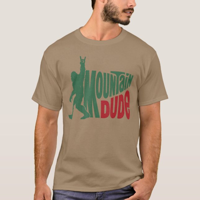 Mountain Dude present T Shirt (Framsida)