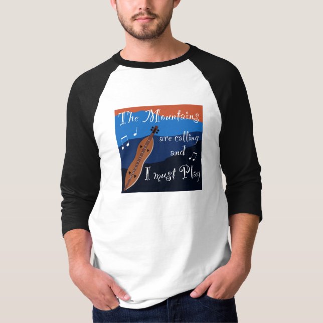 Mountain Dulcimer Tshirt T Shirt (Framsida)