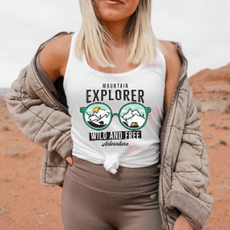 Mountain Explorer-Vild och ledigt | Tanktopet Kvin Linne Med Racerback