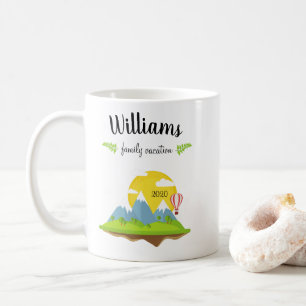 Mountain Family Vacation Souvenir Kaffemugg