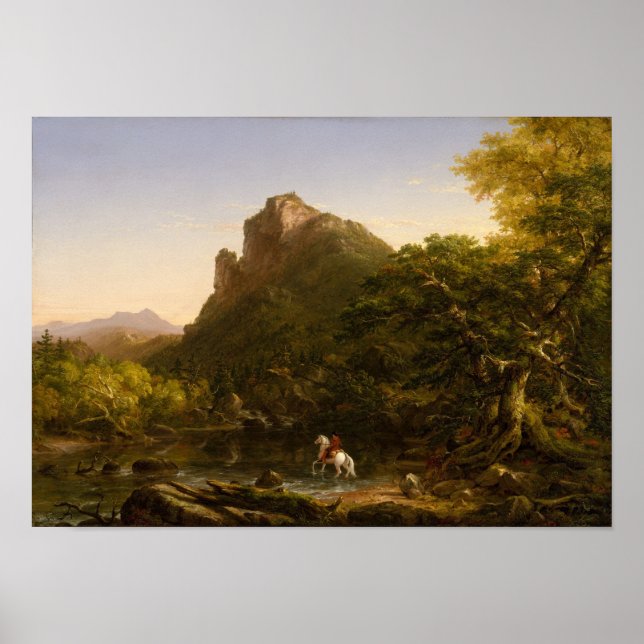 Mountain Ford - Thomas Cole Wall Art Poster (Framsidan)