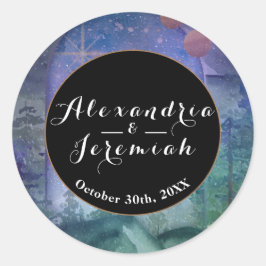 Mountain Forest Paradise Runt Klistermärke