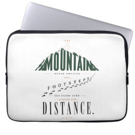 Mountain Fotspår Avstånd Citat Laptop Fodral