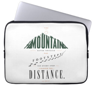 Mountain Fotspår Avstånd Citat Laptop Fodral