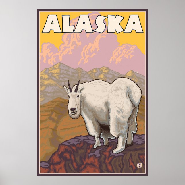 Mountain Goat - Alaska Poster (Framsidan)