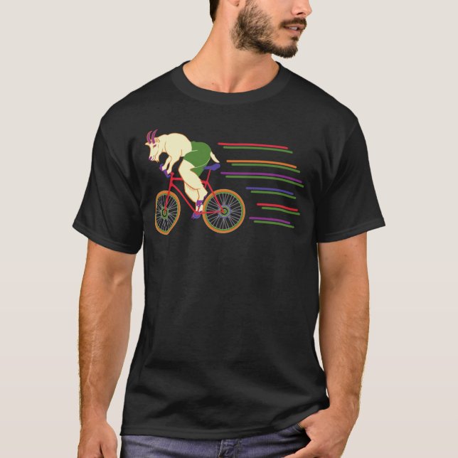 Mountain GOAT Biking T Shirt (Framsida)