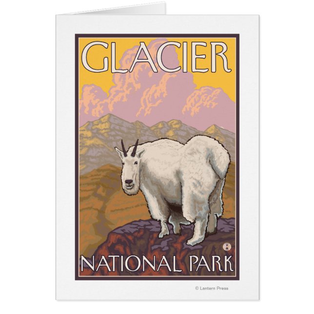 Mountain Goat - Glacier National Park, MT Hälsningskort (Framsidan)