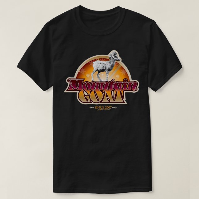 Mountain Goat Retro  T Shirt (Design framsida)