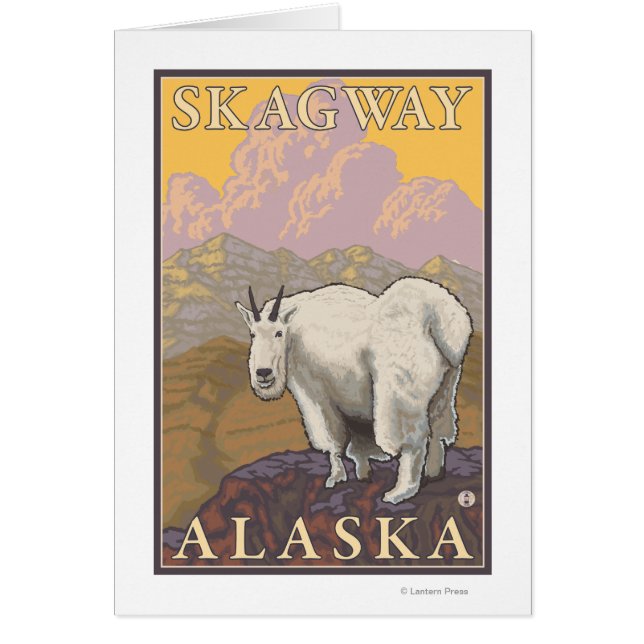 Mountain Goat - Skagway, Alaska Hälsningskort (Framsidan)