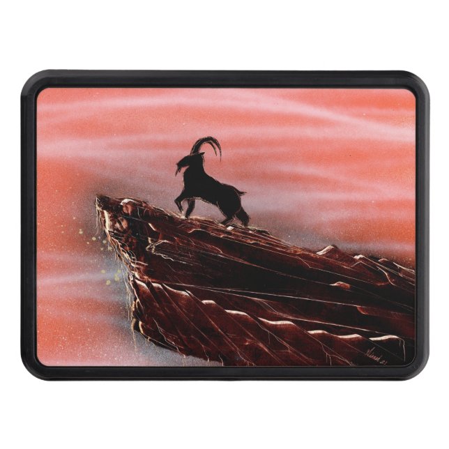 Mountain Goat står på Cliff Dragkroksskydd (Framsidan)