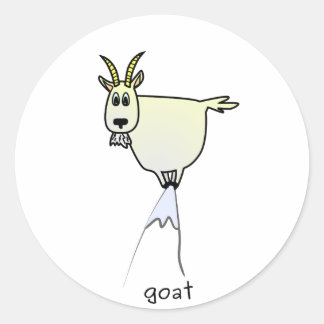 Mountain Goat Sticker Runt Klistermärke