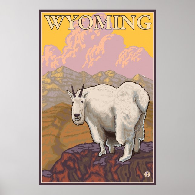 Mountain Goat - Wyoming Poster (Framsidan)