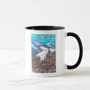 Mountain Goats Scene - Glacier National Park Mugg