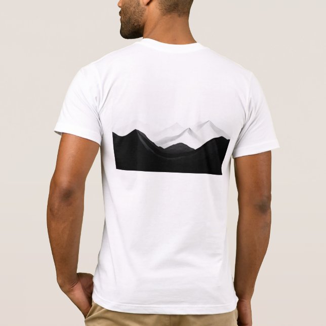 Mountain graphic t-shirt, perfect for nature lover t shirt (Baksida)