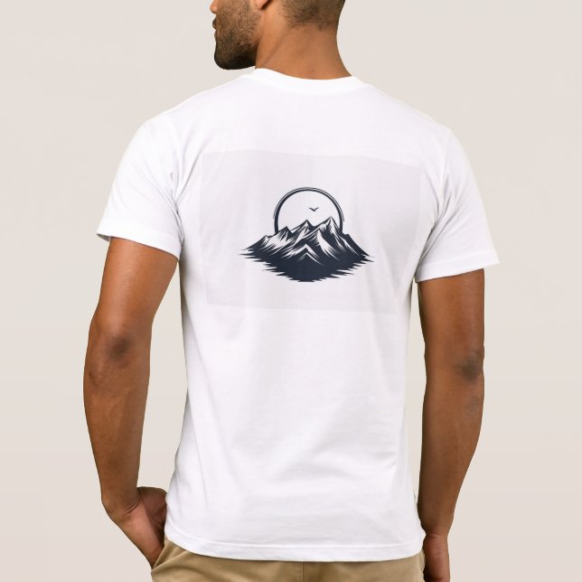 Mountain graphic t-shirt, perfect for nature lover t shirt (Baksida)