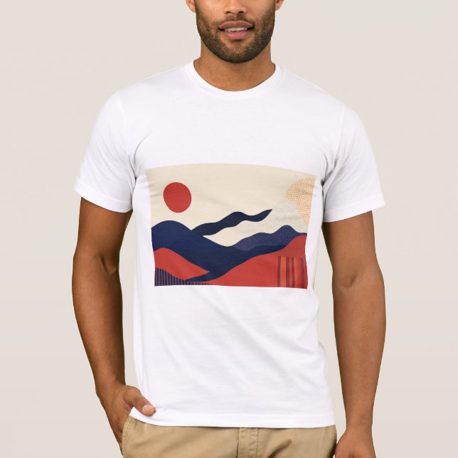 Mountain graphic t-shirt, perfect for nature lover t shirt (Framsida)